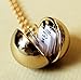 Dearest Mine Gold-tone Secret Message Ball Locket Necklace