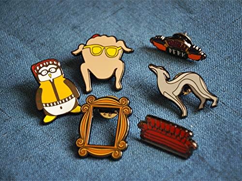 BANAMANA friends tv show tv series central perk yellow frame pin brooch