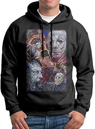 Horror Movie Character Halloween Black 90s Long Sleeve Sweat Shirt