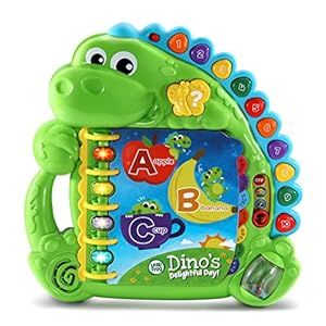 LeapFrog Dino’s Delightful Day Alphabet Book, Green