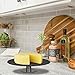 12 Inch Lazy Susan Turntable - Charcoal Slate Cake Stand Serving Board - Rotating Swivel Cheese Board Cake Stand Desert Tray