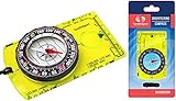 Orienteering Compass - Hiking Backpacking Compass - Advanced Scout Compass for Camping and Navigation - Boy Scout Compass for Kids - Professional Field Compass for Map Reading - Best Survival Gifts