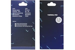 Thermal Pad 12.8 W/mK, 85x45mm, Non Conductive Heat Resistance High Temperature Resistance, Silicone Thermal Pads for Laptop 