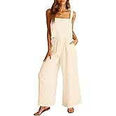 ANRABESS Women's 2 Piece Outfits Linen Pants Jumpsuit Matching Lounge Set Casual Summer Beach Vacation Trendy Clothes
