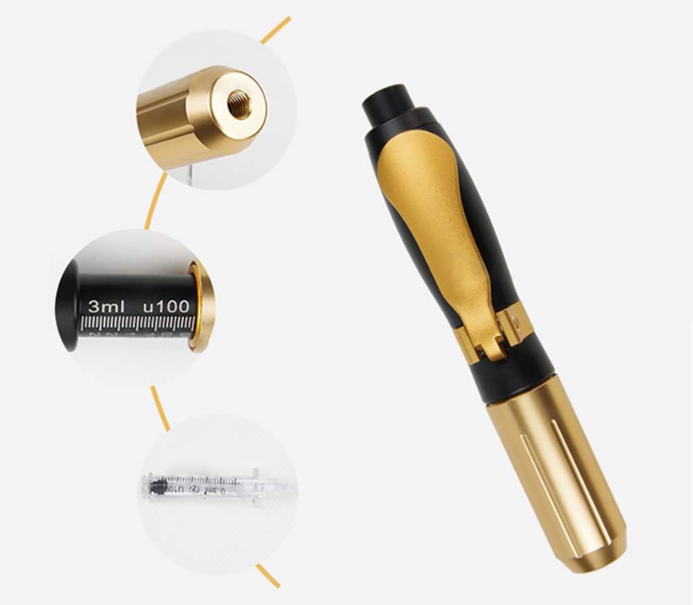 YJJ Atomization Injection Remove Wrinkles Hyaluron Gun Mesotherapy 3ml/5ml Hyaluronic Pen Skin Rejuvenation Tools,A,0.3M