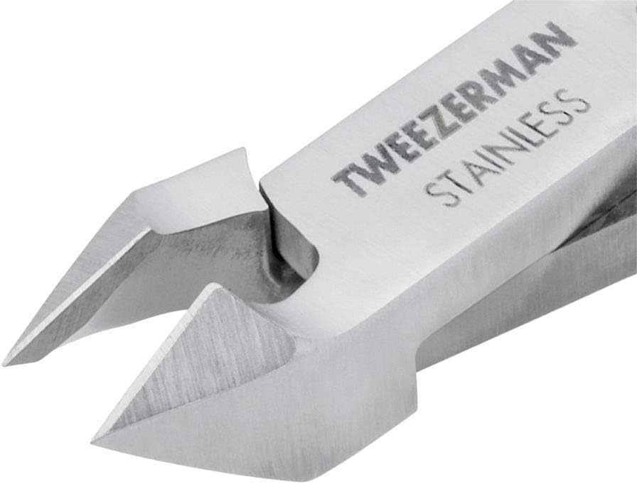 Tweezerman Rockhard Stainless Steel Cuticle Nipper, 1/2 Jaw, 1 Count (Pack of 1): Health & Personal Care