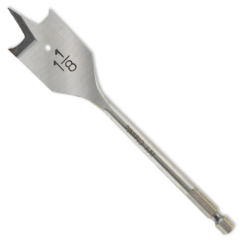 IVY Classic 10718 1-1/8 x 6-Inch Swift Bore® Wood Spade Bit, High-Carbon Steel, 1/Card — image 1