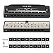NEUMA Harmonica 10 Holes 20 Tunes Mouth Organ Blues Deluxe Harmonica, Key of C for Beginner, Students, Kids Gift, Professional with case
