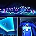 SURNIE LED Rope Lights Blue Outdoor: Waterproof 50FT Indoor Cuttable Outside Lighting 110V Flexible Connectable Plug Thick Clear PVC Tube - Bedroom Party Patio Garden Deck Camping Xmas Décor