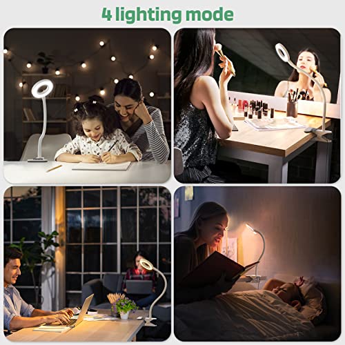 GLORIOUS-LITE LED Clip on Light, 36 LED Reading Light, 4 Modes Book ...