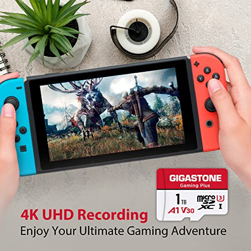 [Gigastone] 1TB Micro SD Card, Gaming Plus, MicroSDXC Memory Card for