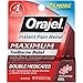 Orajel Maximum Strength Toothache Pain Relief Double Medicated Gel, 0.25 Oz (Pack of 6)
