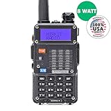 Baofeng Radio UV-5R MK5 8W 2020 Mirkit Edition Improved Model Walkie Talkies Dual Band VHF/UHF Two Way Ham Radio 1800mAh Li-ion Battery Pack - USA Warranty