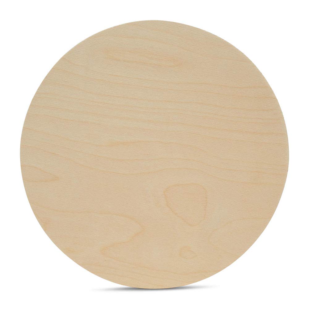 Woodpeckers Wood Circles 20 inch, 1/4 Inch Thick, Birch Plywood Discs, Pack of 1 Unfinished Wood Circles for Crafts, Wood Rounds by