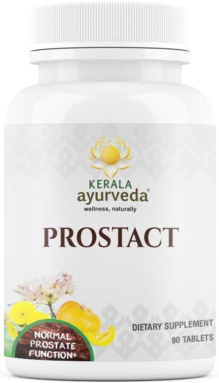 Kerala Ayurveda Prostact - Herbal Capsules with Tribulus to Support Normal Prostate Functions, Maintain Healthy Urine Flow, and Overall Men’s Well-Being, 90 Count: Health & Personal Care