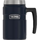 Thermos Stainless King 16 Ounce Coffee Desk Mug, Midnight Blue