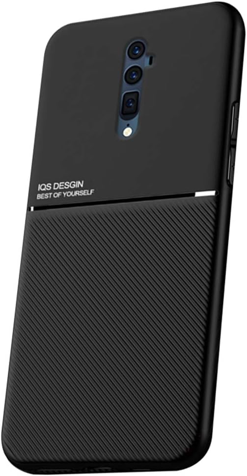 Oppo Reno 10x Zoom Case, YINCANG Anti-Slip Textured Grip Shell Soft Silicone TPU Rubber Back Case Shock Absorption Protective Cover for Oppo Reno 10x Zoom 6.6" Black