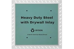 Byson Drywall Access Panel 24x24 Inches – Wall Access Door with Mud-In Flange, Heavy Duty Steel Frame, 5/8” Gypsum Inlay, Hidden Hinged Push Lock