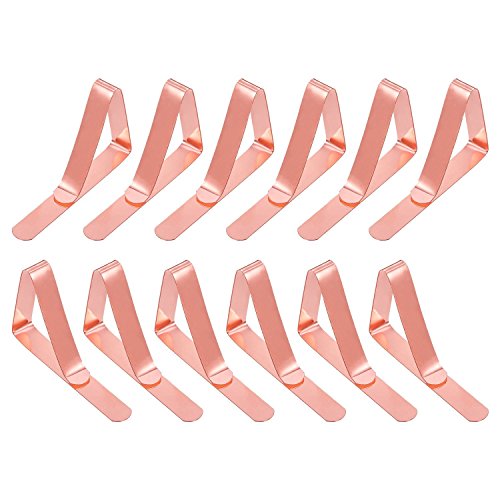 image for YouTensils 12 Strong Stainless Steel Tablecloth Clips (1.5