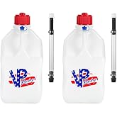 VP Racing 35221-CA, 5.5 Gallon Square Motorsport Jug Patriotic with 14" Standard Hose (2 Pack)