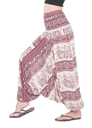 Candyhusky women gypsy hippie boho baggy loose fit elas…