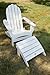 POLYWOOD AD7030WH Classic White Oversized Curveback Adirondack Chair
