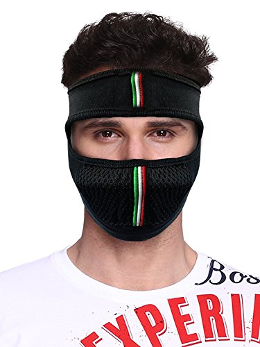 QUEERY Pro Bike Riding & Cycling Anti Pollution Dust Sun Protecion Full Face Cover Mask (Black, Pack of 1)