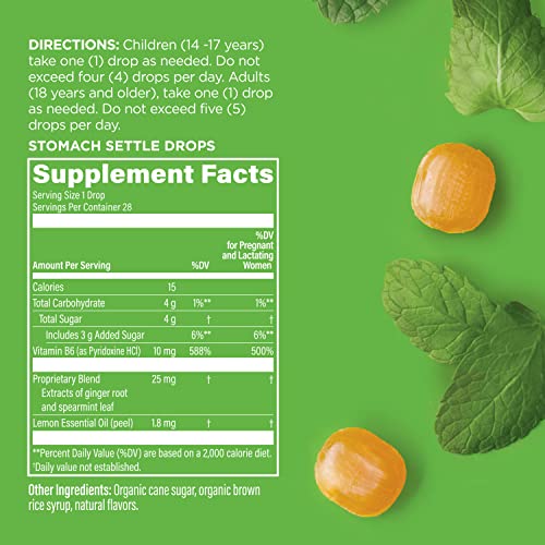 UpSpring Stomach Settle Nausea Relief Drops FastActing Pregnancy