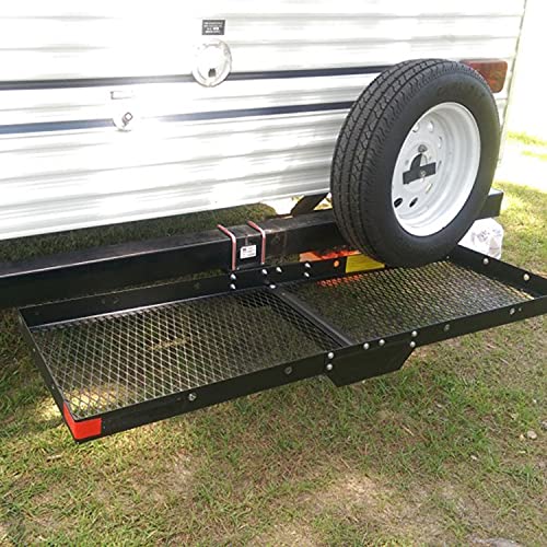 HiTow RV Bumper Bike Rack Carrier Hitch Receiver Adapter for 4" Square