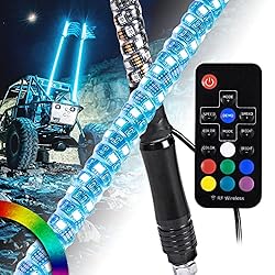 True MODS 2pc 6ft Spiral LED Whip Lights for UTV