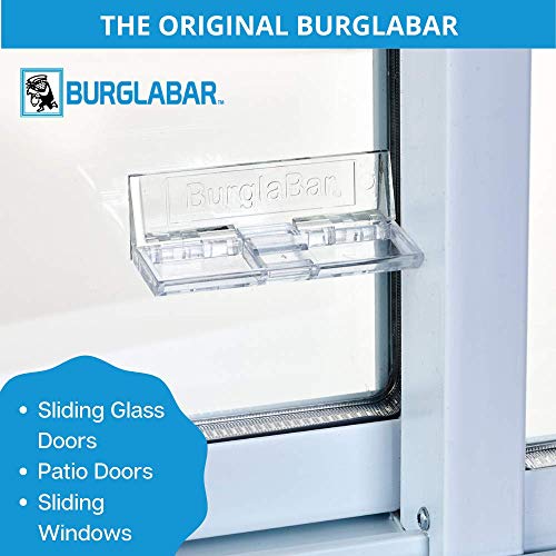Burglabar 2 Pack Great for Sliding Patio Door Lock, (Use 2 for doors