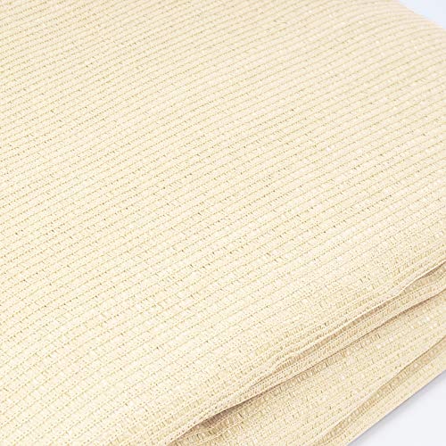 WOLTU Sonnensegel Wasserdicht 2x4m Quadratisch 95% UV Schutz Segeltuch 180 g/m² Polyester Sonnenschutz Schattenspender für Balkon Terrasse Garten, mit Befestigungsseilen,Creme – Bild 5