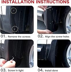 YLOXFW Car Mudguard Mud Flaps for T-oy-OTA Innova