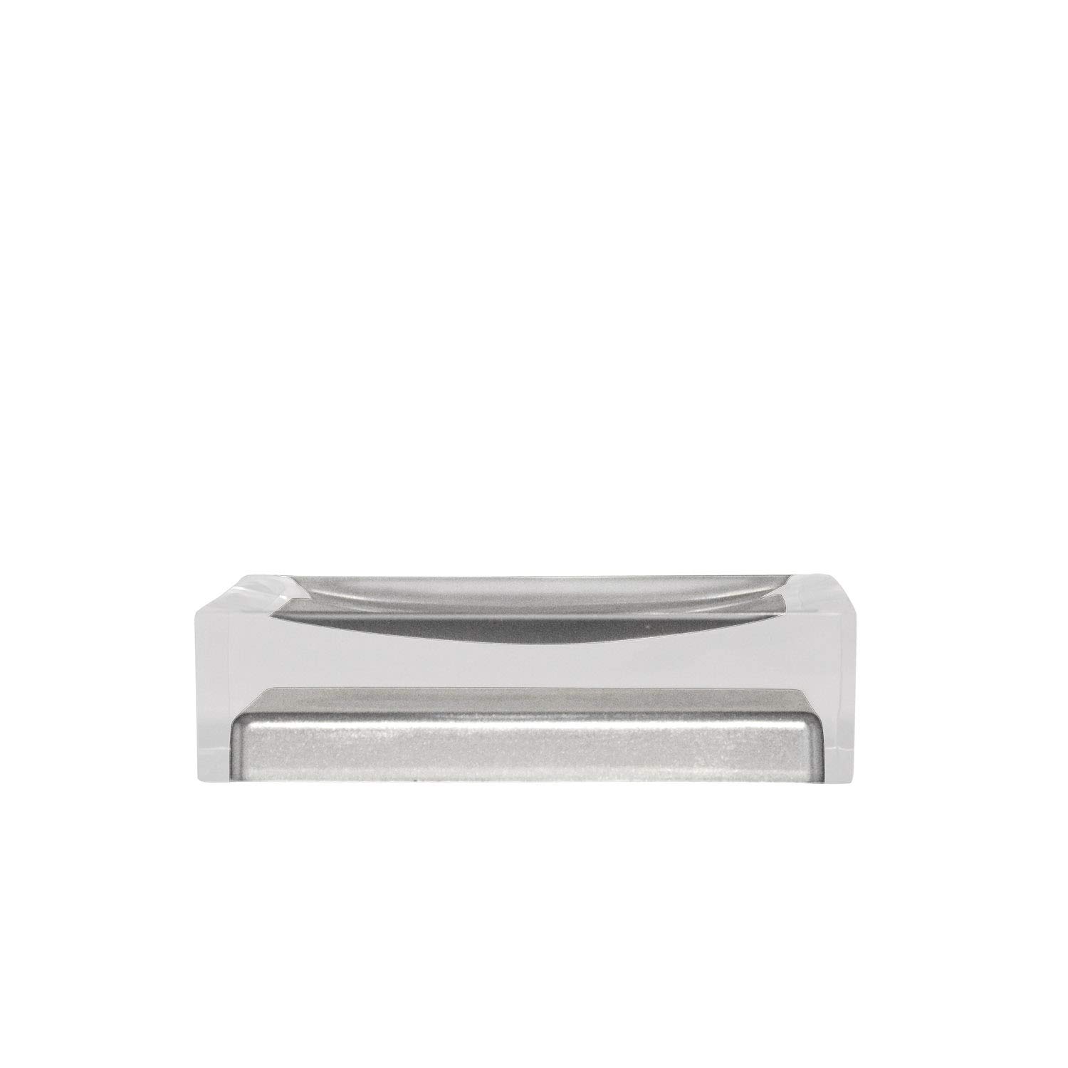 RIDDER Soap Dish, Polyresin, Grey, Approx. 11 x 7 x 3,3 cm