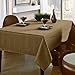 Benson Mills Gourmet Spillproof Fabric Tablecloth, Linen, 60-inch-by-104-inch