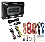 Kenwood KSC-SW11 150W Low-Profile Amplified Car Subwoofer Enclosure+Amp Kit