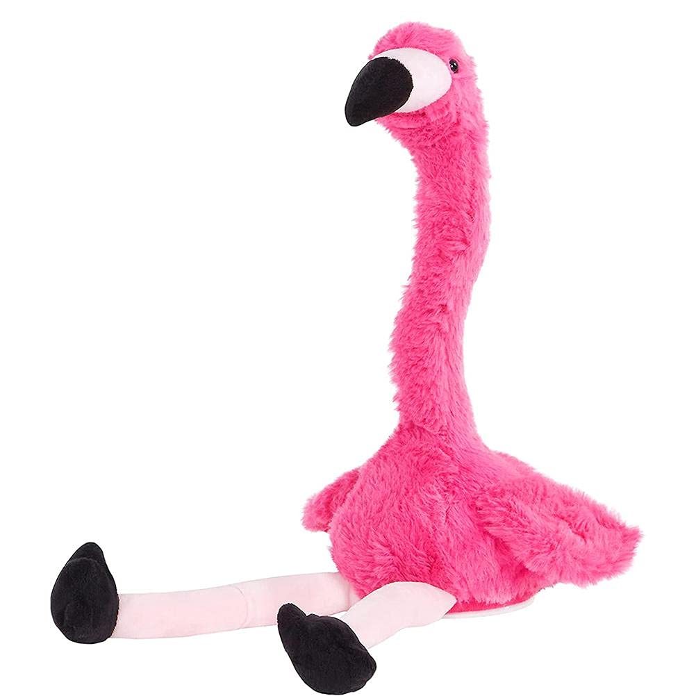 Ghzste Flamingo Plush Dancing Toy, Electric Flamingo Stuffed Toy, Talks and Dancing Animal Toys for Kids