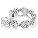 VOMA for Alta HR Bands Alta Bands for Women Men, Stainless Steel Alta Fit bit Bands Alta Bands Alta Replacement Bands Wristbands Small Large Vintage Silver