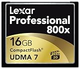 Lexar Professional 800x 16GB CompactFlash Card LCF16GCRBNA8002 - 2 Pack
