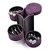 KLOUD City® 3 Tier Purple Travel Roll Up Jewelry Box Case Organizer Holder with Snap Closure