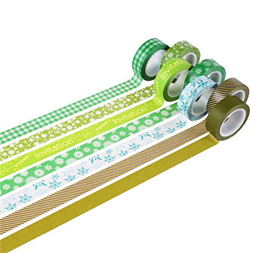 LOKIPA Washi Masking Tape 24 Rolls Random Delivery 0.6 inch Wide Arts and Crafts DIY Decorative Washi Tape for Gift Wrapping Scrapbooking