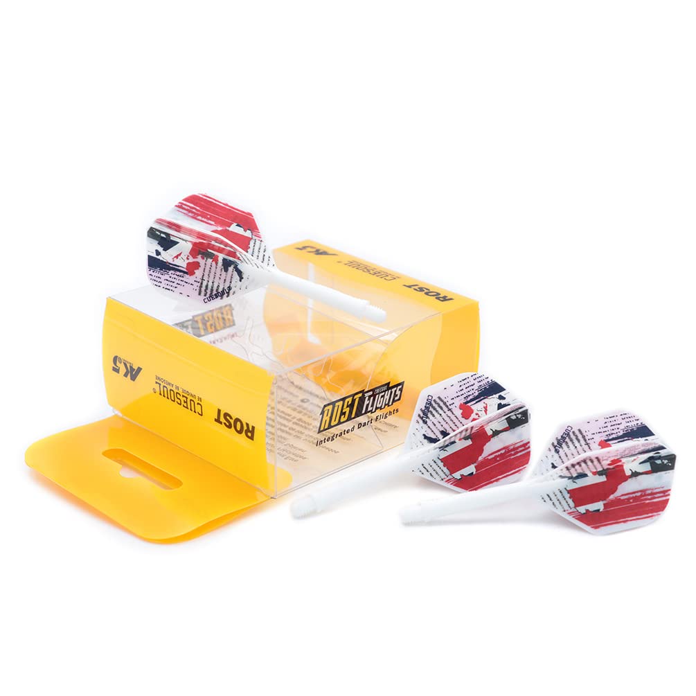 CUESOUL ROST Integrated Dart Shaft and Flights Medium,Standard Shape with exquisite pattern,Set of 3 pcs โ image 1