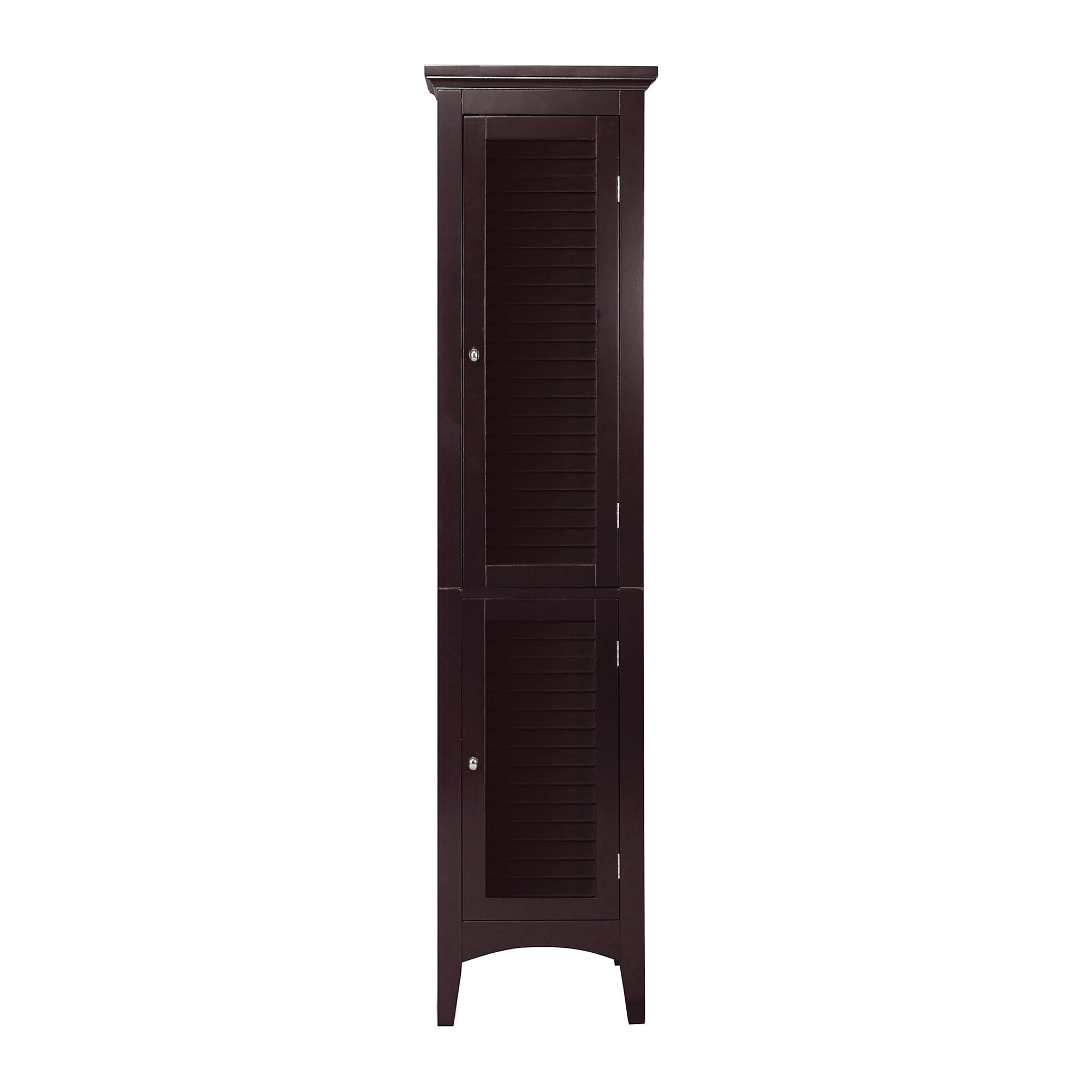 VERSANORA Teamson Home Bathroom Brown Wooden Standing Tall Cabinet Unit ELG-598