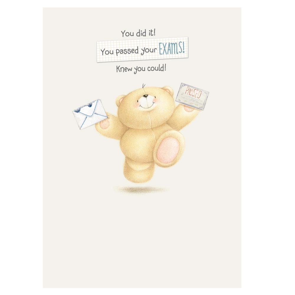 Forever Friends Exam Congratulations Card