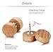 Jstyle Stainless Steel Mens Stud Earrings for Women Ear Plugs Piercings Screw 3 Pairs a Set 18G 8mm