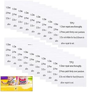 BETOY Opblaasbare Reparatiekit, 20 stks TPU Tent Reparatie Patches Transparante Hardnekkige Flex Opblaasbare Reparatie…