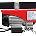 F2C 440LBS Overhead Lift Electric Hoist Crane Industrial Commercial Chain Winch Wire Cable Hoist Garage Auto Shop W/Remote Control