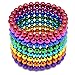 LOVEYIKOAI Upgraded 5MM 216 Pcs Magnets Cube Building Blocks Magnetic Toys Colorful Buildable Sculpture Office Stress Relief Toys for Adults (8 Colors)