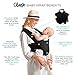 Breathable Soft and Stretchy Baby Carrier, Ergonomic, Safe & Secure for Newborns, Babies & Infants, No Back Pain, Good for Breastfeeding (Black)