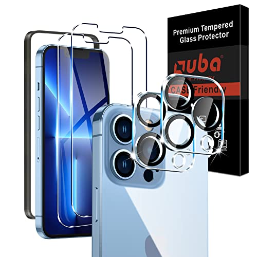 OUBA 2 Pack Screen Protector for iPhone 13 Pro